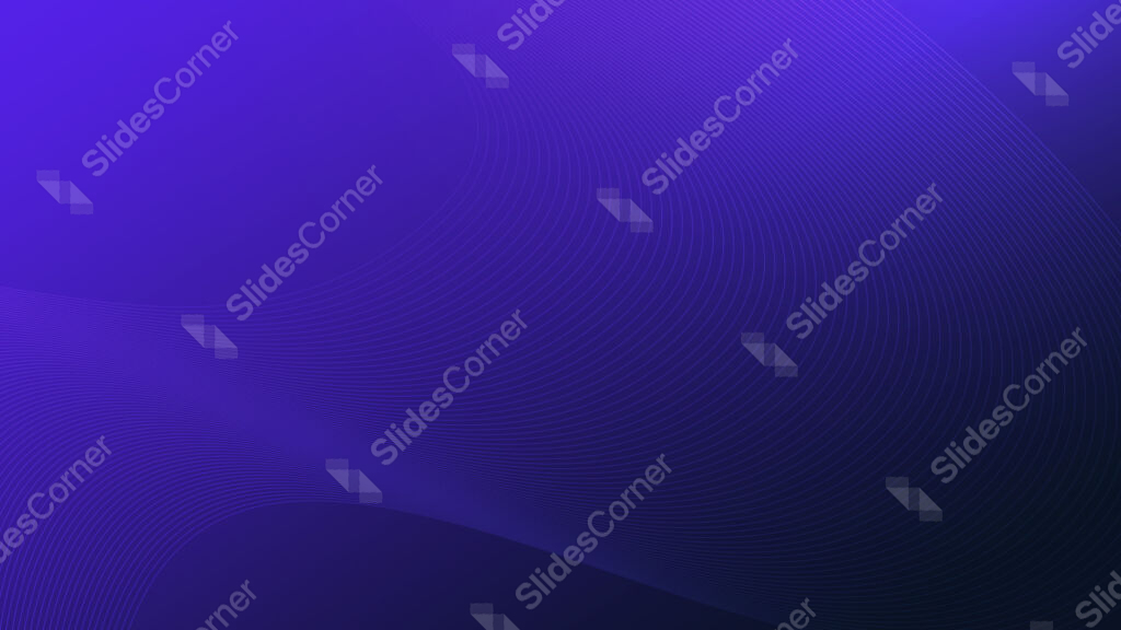 Dark Blue Purple Background For PowerPoint With Wave Lines