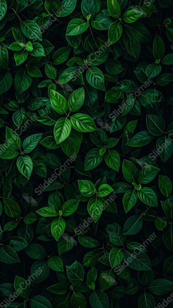 Dark Green Leaves Wallpaper for Phone – Free 1080×1920 Download