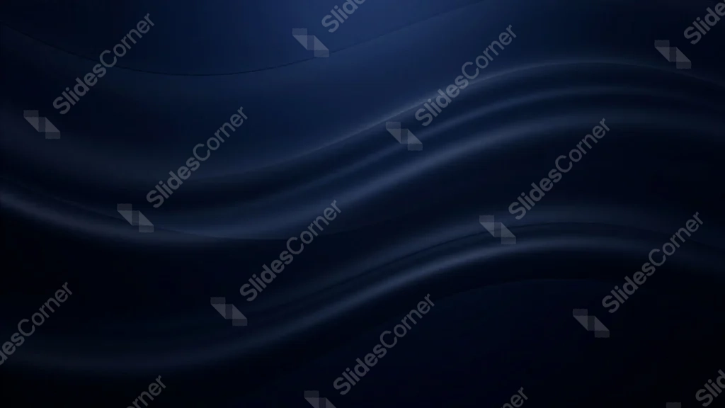 Dark Navy Blue Background For PowerPoint With Faint Silk Waves Dark Navy Blue Background For PowerPoint With Faint Silk Waves