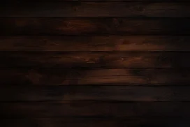 Dark Wood Background For PowerPoint With Walnut Plank Grain