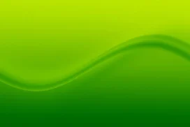 Green Background For PowerPoint With A Flat Lime Wave Gradient