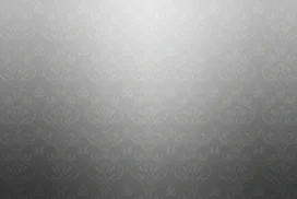 Grey Damask Background For PowerPoint With Floral Motif