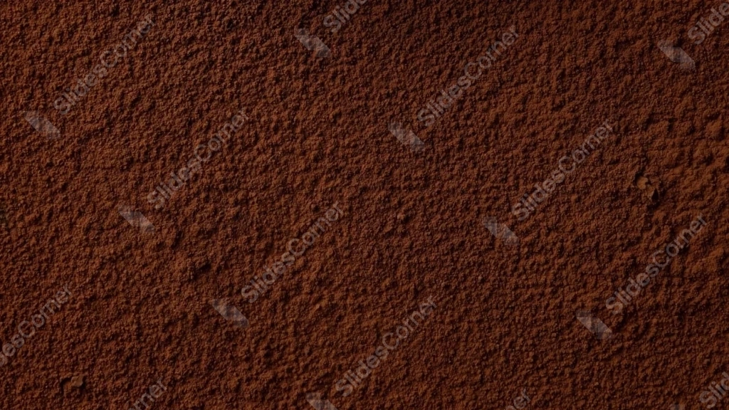 Coffee Background For PowerPoint With Ground Powder Texture Coffee Background For PowerPoint With Ground Powder Texture