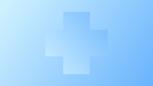 Medical Background For PowerPoint With A Minimal Light Blue Cross