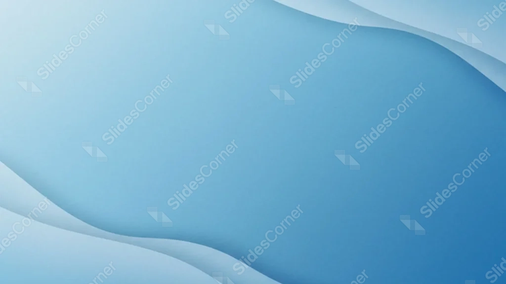 Light Blue PowerPoint Background With Layered Paper-Cut Curves Light Blue PowerPoint Background With Layered Paper-Cut Curves