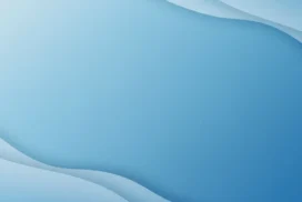 Light Blue PowerPoint Background With Layered Paper-Cut Curves