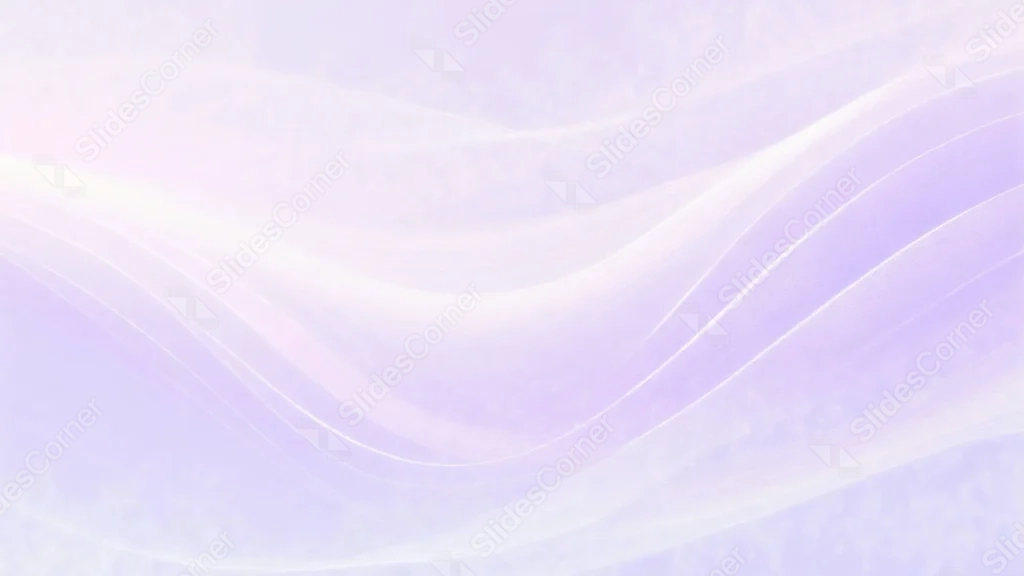 Light Purple Background For Google Slides With Crossing Silk Wave Lines