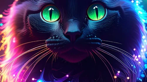 Neon Cyberpunk Cat Wallpaper for Phone – Free 1080×1920 Download Neon Cyberpunk Cat Wallpaper for Phone – Free 1080×1920 Download