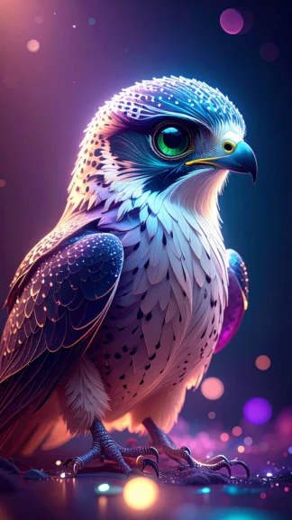Majestic Neon Eagle Wallpaper for Phone – Free 1080×1920 Download