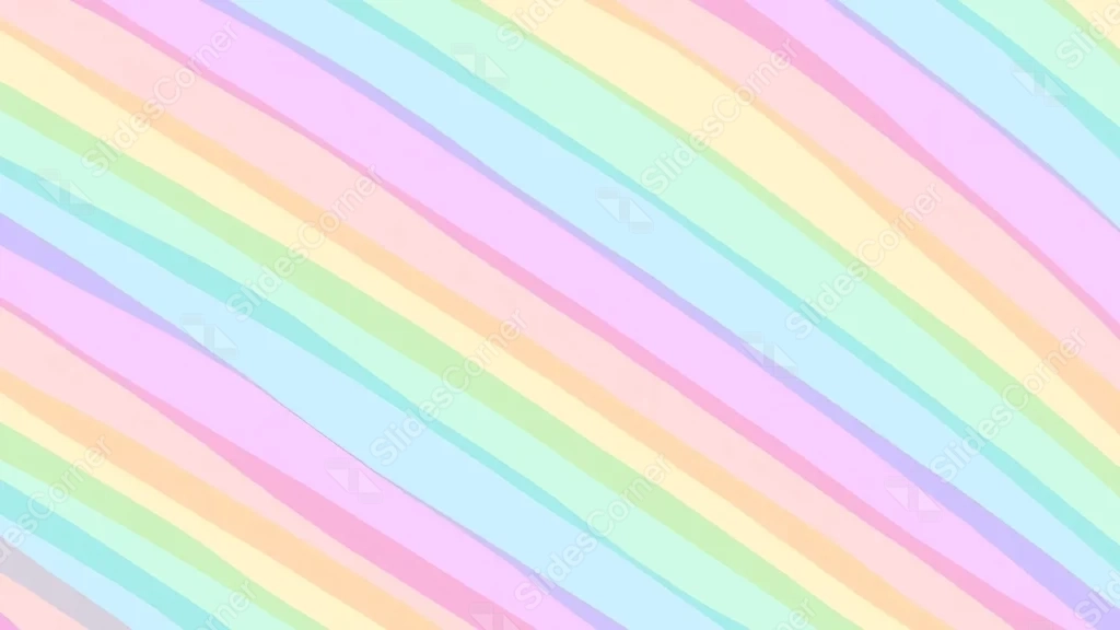 Pastel Rainbow Background For Google Slides With Stripes Pastel Rainbow Background For Google Slides With Stripes