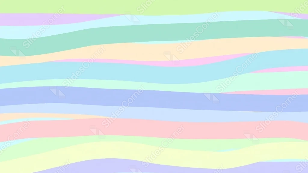 Pastel Wavy Stripes Background For Google Slides