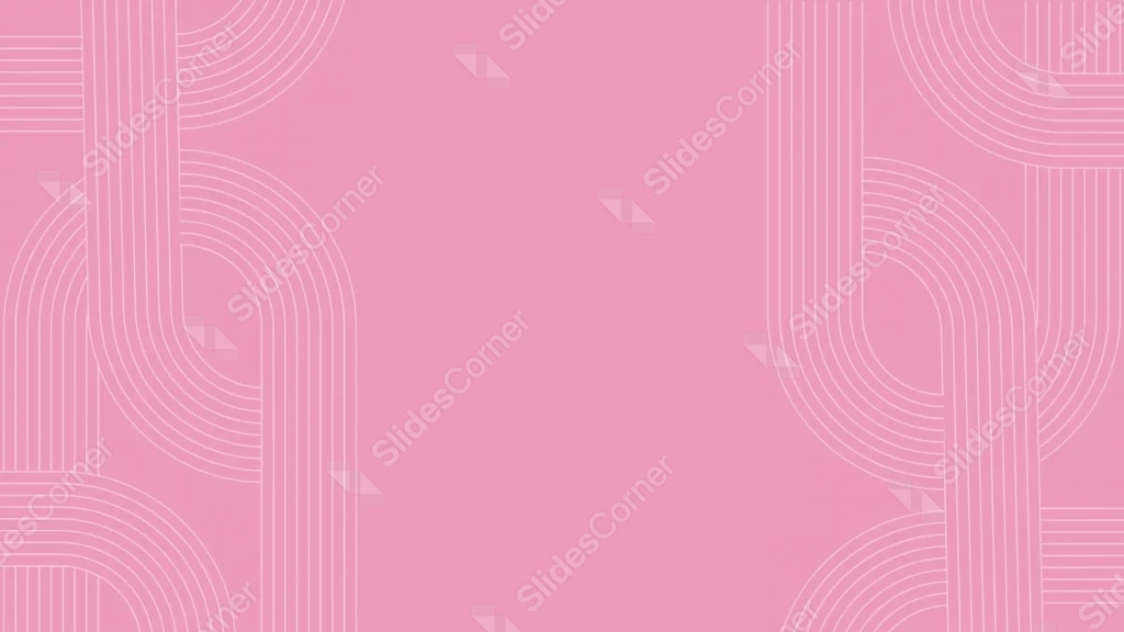 Pink Background For Google Slides With Retro Arch Lines