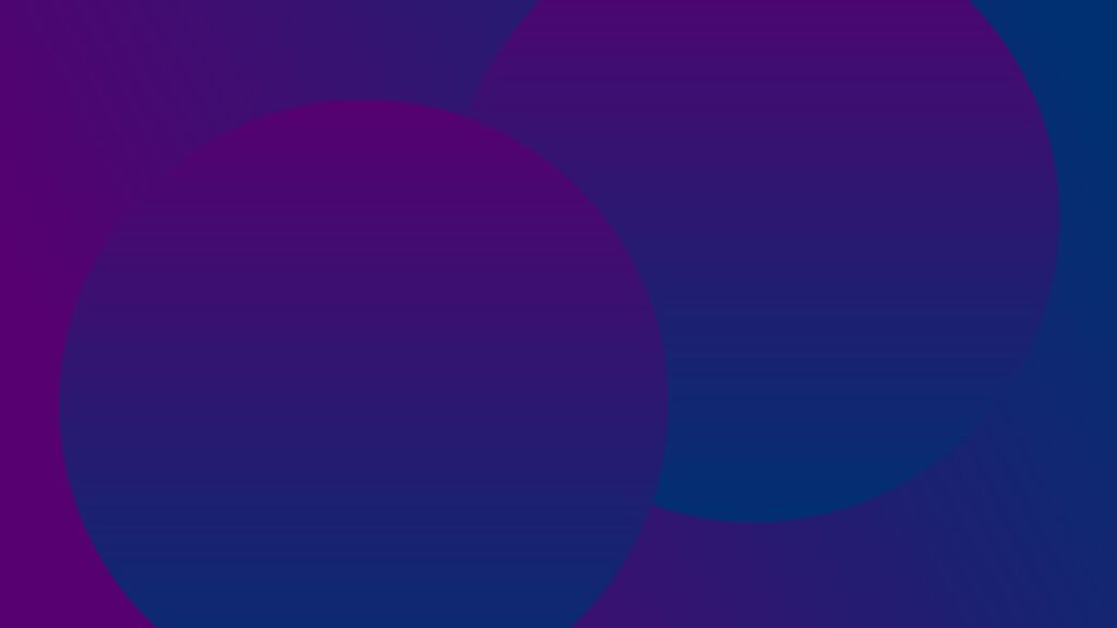 Purple Gradient Background For PowerPoint With Overlapping Blue Circles