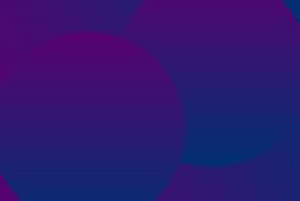Purple Gradient Background For PowerPoint With Overlapping Blue Circles