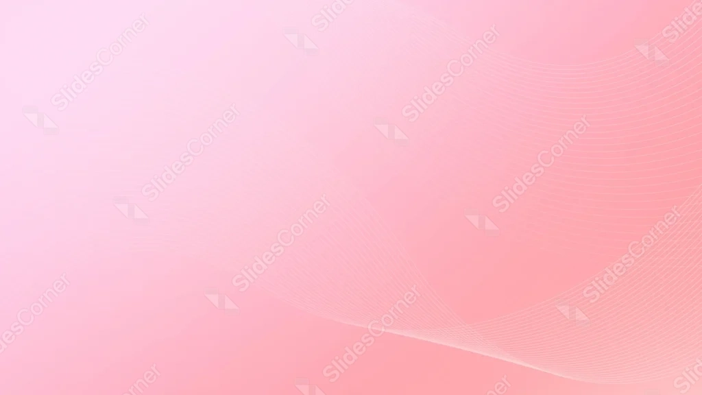 Pink Gradient Background For PowerPoint With Wavy Thread Lines