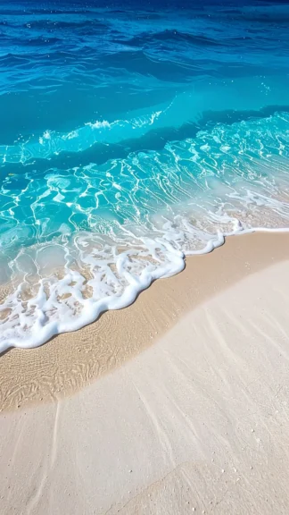 Turquoise Ocean Waves Beach Wallpaper for Phone – Free 1080×1920 Download
