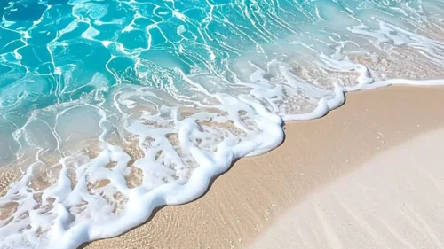 Turquoise Ocean Waves Beach Wallpaper for Phone – Free 1080×1920 Download