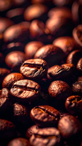 Dark Roasted Coffee Beans Wallpaper for Phone – Free 1080×1920 Download