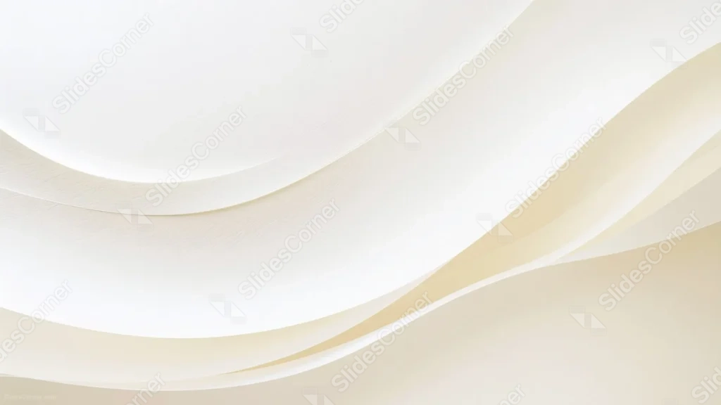 White Background For PowerPoint With Matte Paper-Like Curved Layers