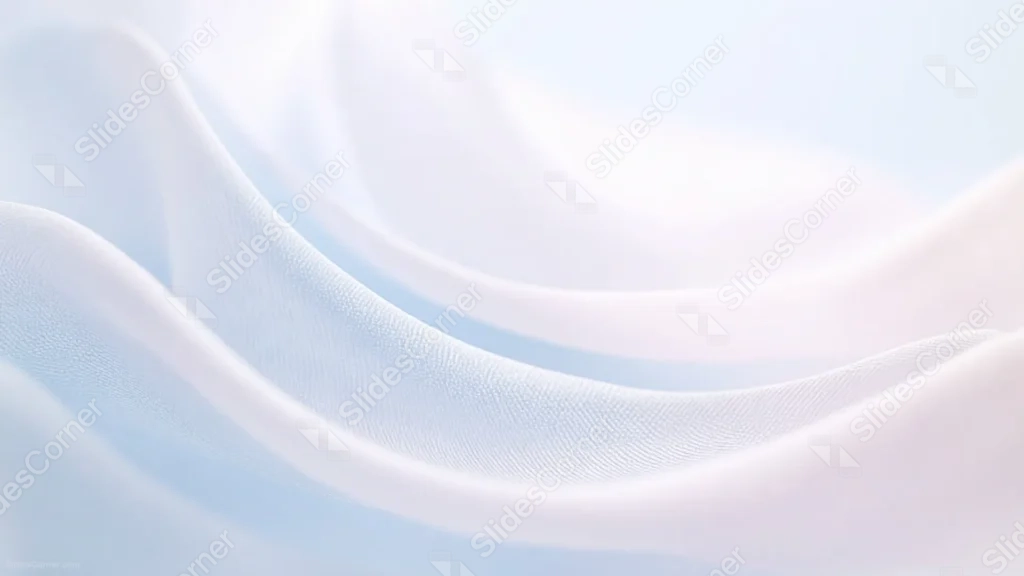 White Silk Background For Google Slides With A Soft Blue Haze White Silk Background For Google Slides With A Soft Blue Haze