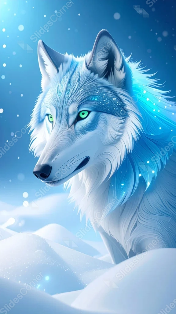 Mystical Arctic Wolf Wallpaper for Phone – Free 1080×1920 Download