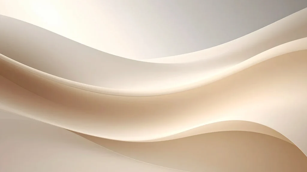 Beige Cream Silk Waves Background for PowerPoint