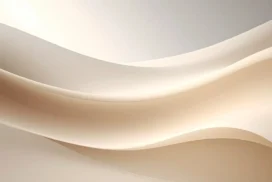 Beige Cream Silk Waves Background for PowerPoint