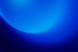 Blue Background For PowerPoint With A Soft Glowing Curve