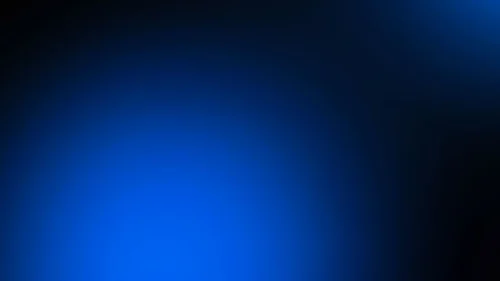 Blue gradient background for PowerPoint with a radial blue spotlight glow fading to black at the edges