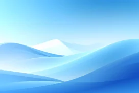 Blue Landscape Background For PowerPoint With Layered Dunes