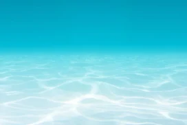 Ocean Background for PowerPoint with Underwater Sand Ripples