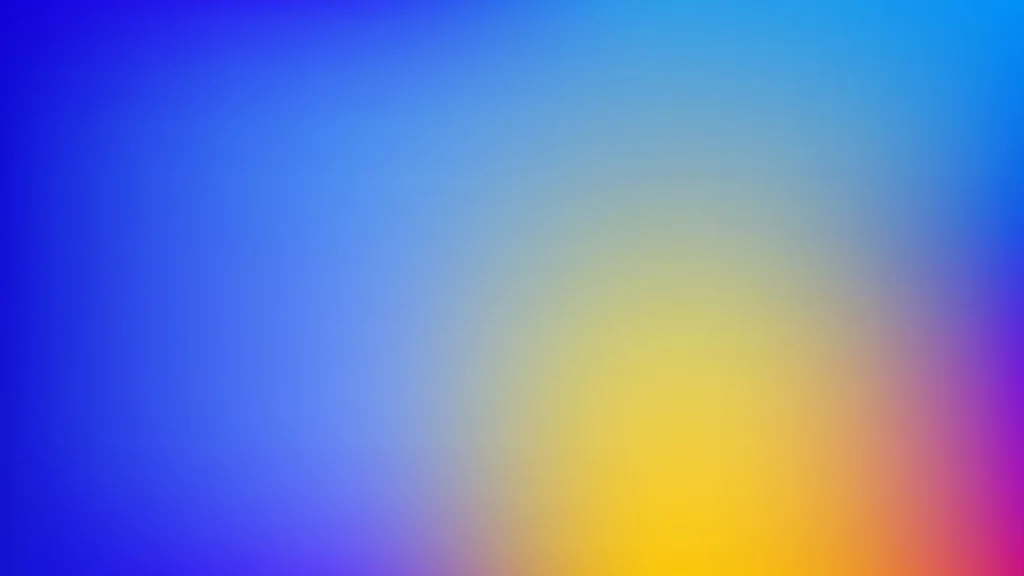 Blue Gradient Background for PowerPoint with a Warm Sunset Glow