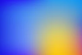 Blue Gradient Background for PowerPoint with a Warm Sunset Glow
