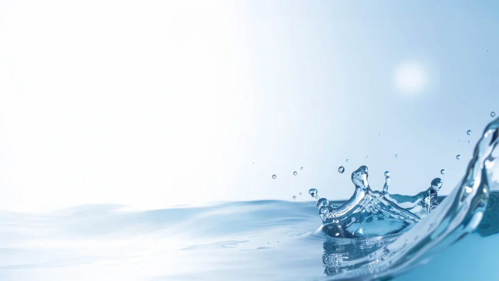 Water Splash Background For PowerPoint With A Crown Splash Water Splash Background For PowerPoint With A Crown Splash