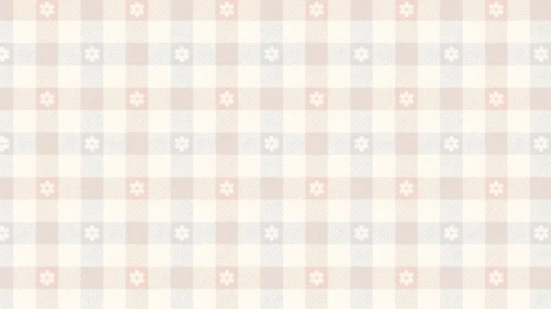 Cute Floral Plaid Background for Google Slides in Beige Gingham Cute Floral Plaid Background for Google Slides in Beige Gingham