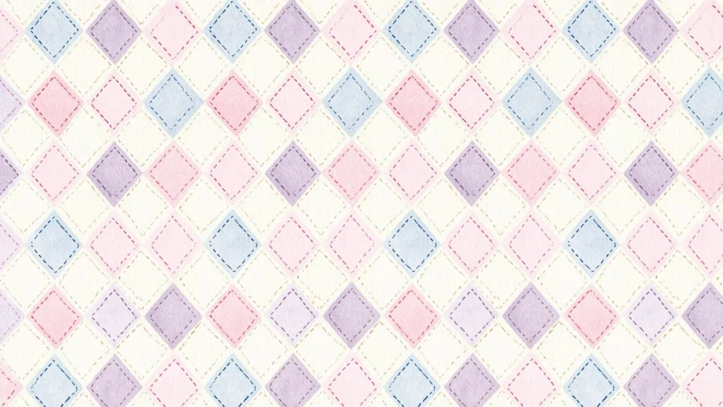 Cute Pastel Argyle Pattern Background for Google Slides