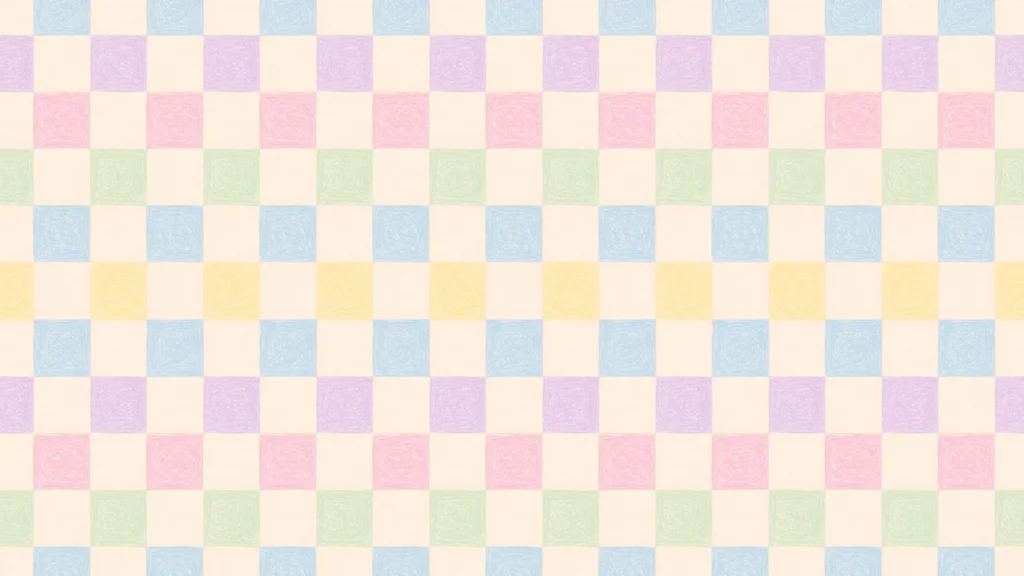 Cute Pastel Checkered Background for Google Slides in Five Colors