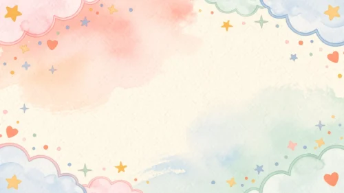Cute Cloud Background For Google Slides With Scalloped Corners Cute Cloud Background For Google Slides With Scalloped Corners