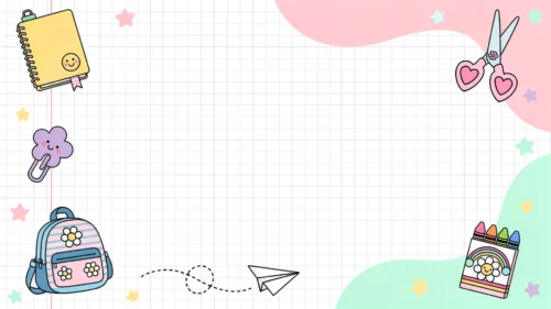 Cute School Background For Google Slides Pastel Edition Cute School Background For Google Slides Pastel Edition