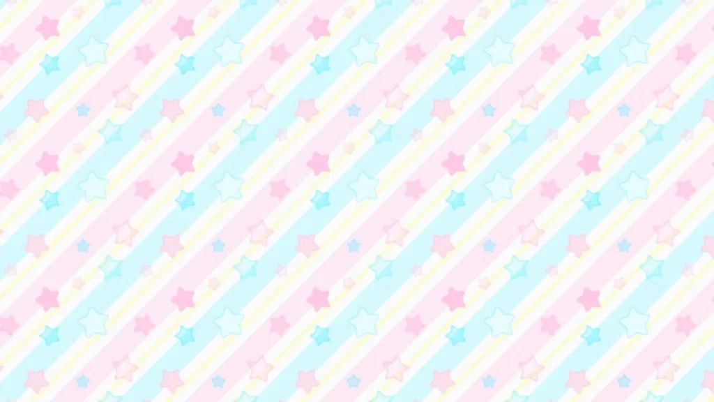 Cute Pastel Star Background for Google Slides with Diagonal Stripes