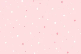 Cute Pink Scattered Stars Background for Google Slides