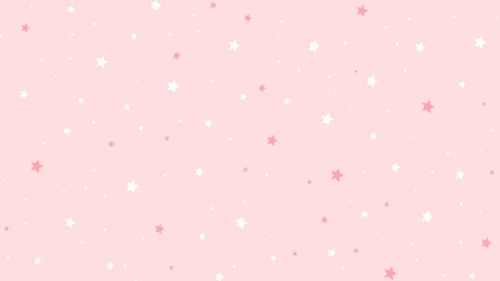 Cute Pink Scattered Stars Background for Google Slides