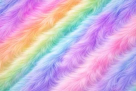Cute Pastel Rainbow Swirl Fur Background for Google Slides