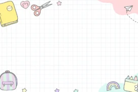 Cute Notebook Background For Google Slides With Grid Paper