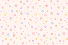Cute Tiny Flowers Pattern Background for Google Slides