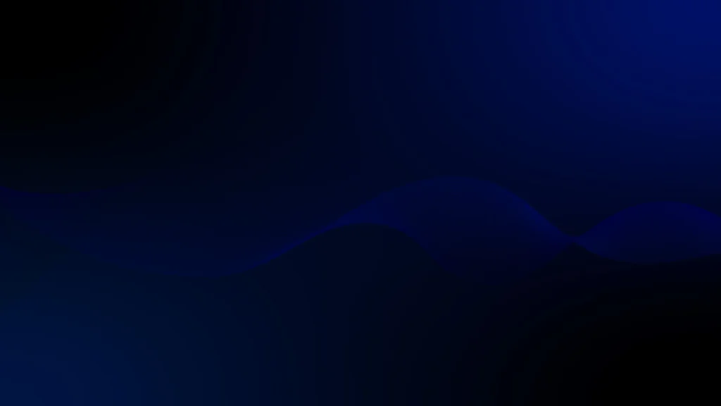 Dark Blue Background For PowerPoint With A Smoky Wave Glow