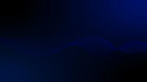 Dark Blue Background For PowerPoint With A Smoky Wave Glow