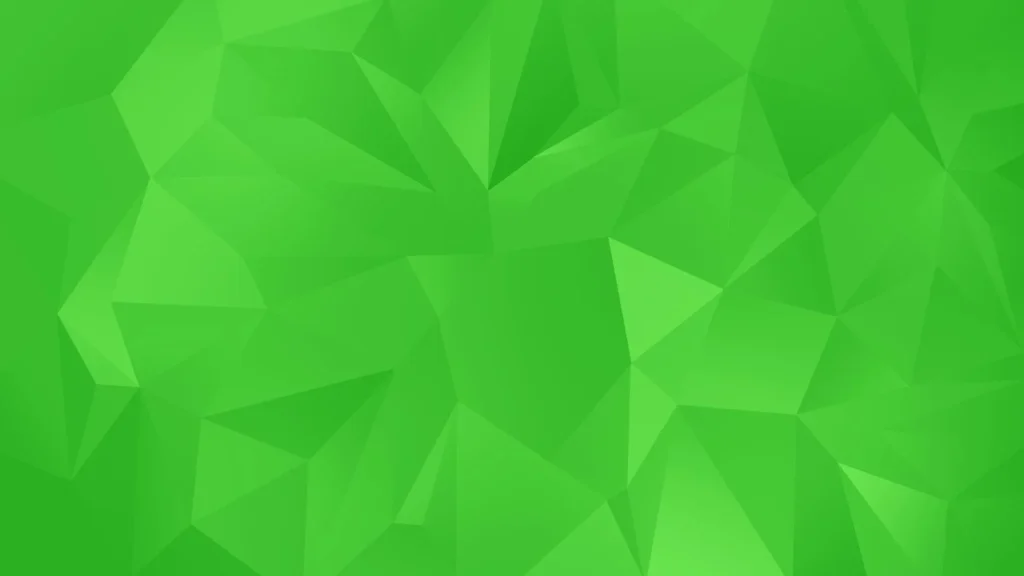 Green Polygon Background with a Faceted Low-Poly Texture
