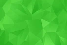 Green Polygon Background with a Faceted Low-Poly Texture