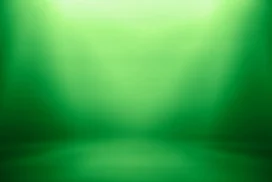Green Studio Background For PowerPoint With Overhead Spotlight